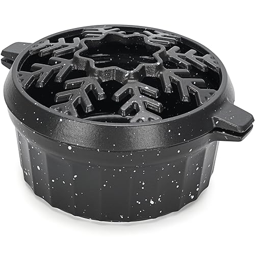 WILLOW WEAVE Cast Iron Wood Stove Steamer 25 Quart with Large Opening Top  Flake Grey