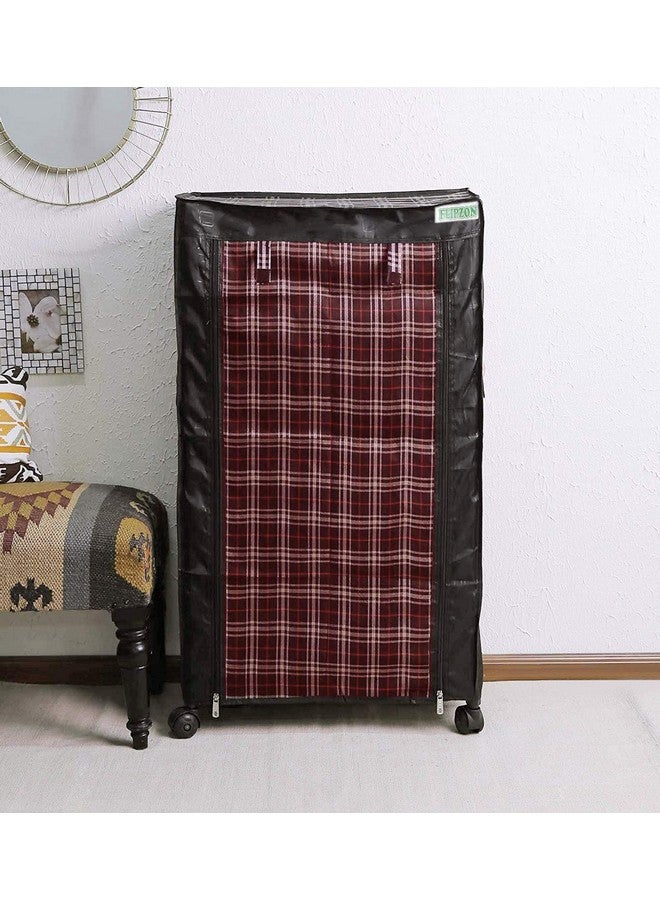 FLIPZON Multipurpose 5 Shelves/Layer Shoe Rack Organizer with Wheels and Dustproof Cover | Portable Smart Storage Rack Organizer with Zip Cover Easy to Move (Metal & Plastic, Multicolour) - Image 5