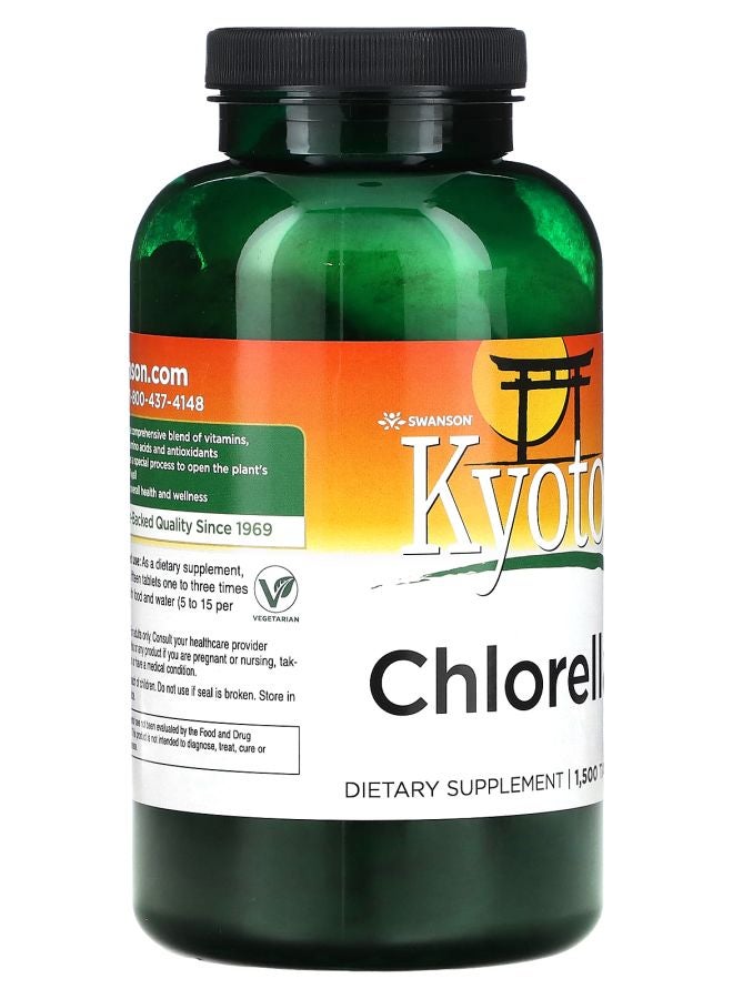 SWANSON Kyoto Chlorella 1500 Tablets - Image 2