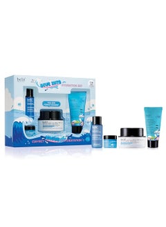 belif belif Aqua Bomb Dive Into Hydration Set | Korean Skin Care | Korean Moisturizer | Makeup Remover | Korean Toner | Eye Cream | Value Set | Gift Set | Aqua Bomb, Cleansing Balm, Hydrating Toner,Eye Bomb 