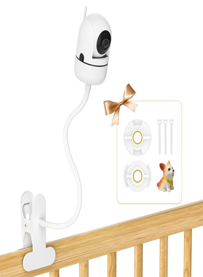 Yususipa Flexible Clip Baby Monitor Crib Mount for Hello Baby Monitor Mount HB65 / HB66 / HB6081 / HB6550 / HB6339 / HB6550 pro - 19.4" Baby Monitor Holder Compatible with Hellobaby Camera Mount to Anywhere - Image 1