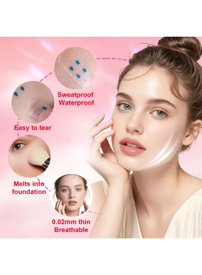 200 Pieces Invisible Facial Lifting Tape Instant Neck Face Lift Tape Reduce Wrinkles Hide Double Chin Create V Shaped Face - Image 3