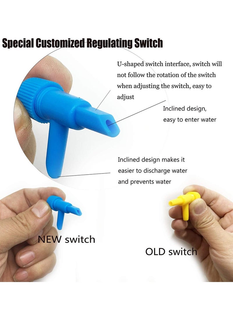 SYOSI - Plant Watering Devices Drip Irrigation Self Spikes with Anti tilt Bracket Valve Control Switch Slow Release Vacation Plants System 12 Pack - Image 1