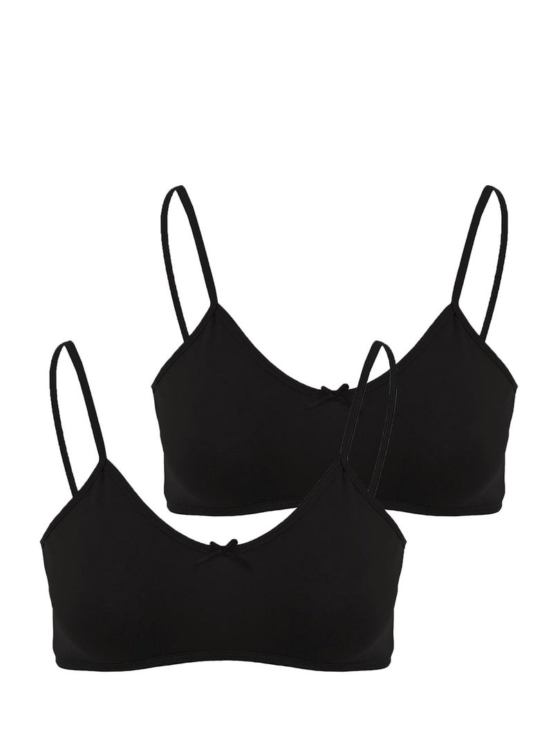 Mesery Mesery Cotton Bra - For Women Multicolour-BLack