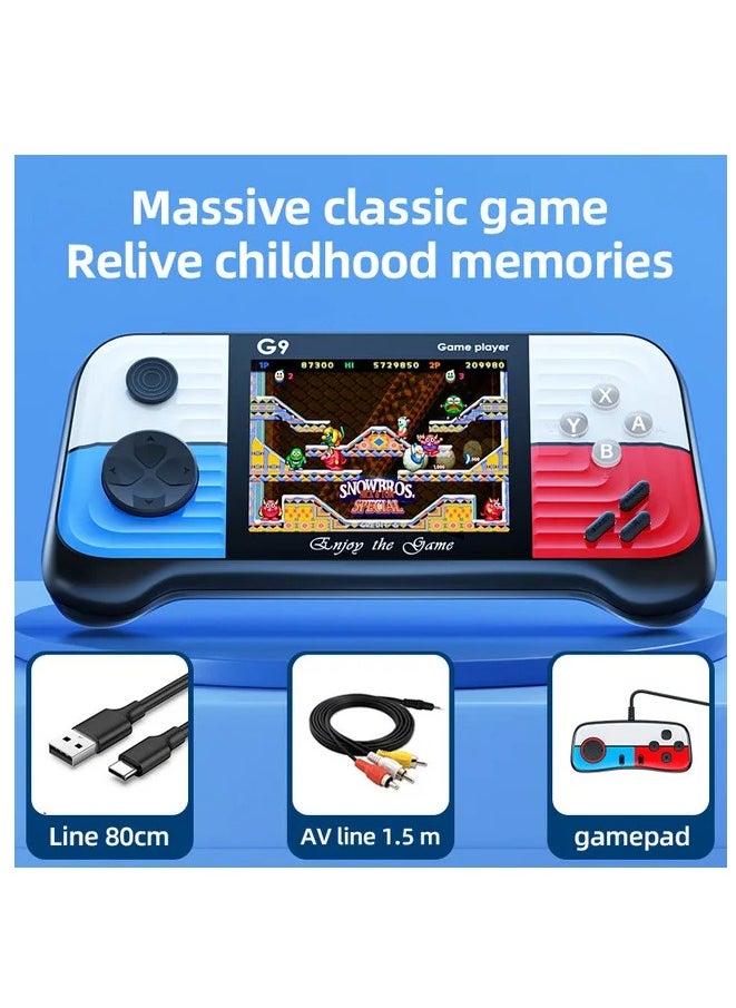 Generic - G9 Handheld Game Console, 3inch Screen, 666 Games, Mini Ultra-Thin Portable Game Machine, Joystick Retro Nostalgic Game Controller(Single Player) - Image 1