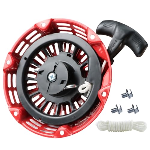 WOTIAN GX160 Pull Start Assembly Compatible with Honda GX120 GX200 5.5HP 6.5HP Engine Replacement Parts 28400-Z4M-306ZB 27400-Z1T-702 Recoil Starter (Curved Steel Rod Pawls) - Image 1