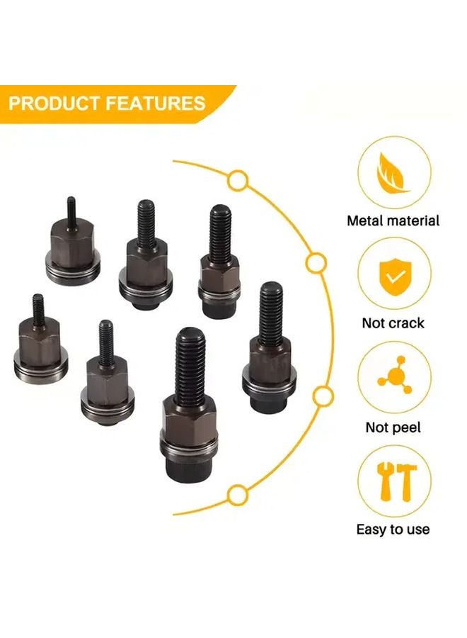 7 Pcs Manual Rivet Gun Tool Set With M3 M12 Rivets Nuts For Home Automotive - Image 2