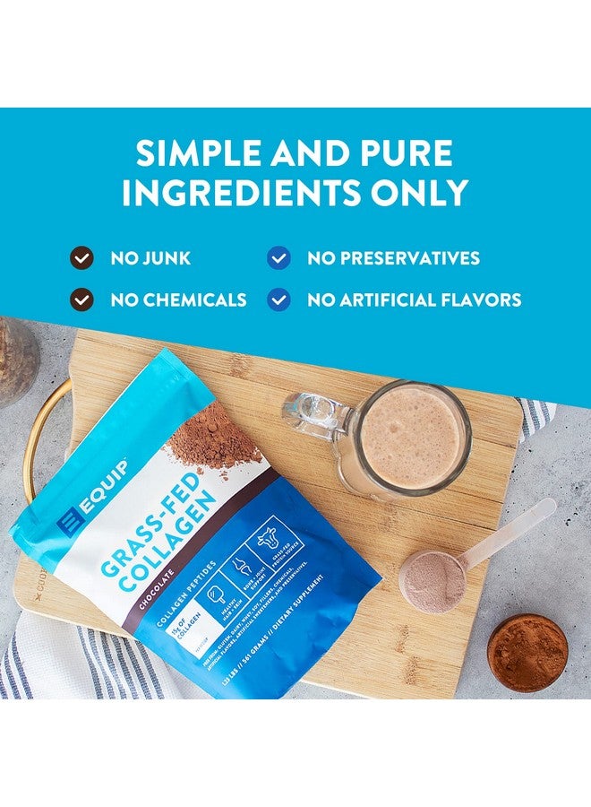 Equip Foods Grass Fed Collagen Powder 100% Hydrolyzed Bovine Collagen Peptides With Amino Acids Prime Beef Collagen For Healthy Joints Skin & Nails Nongmo Paleo Friendly 1.23 Pound Chocolate - Image 4