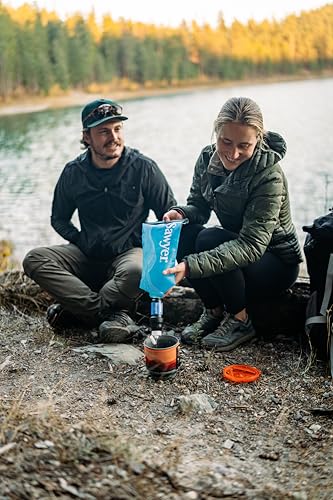 Sawyer Squeeze Water Filtration System Cnoc Premium 2 Liter Bladder Blue - Image 3