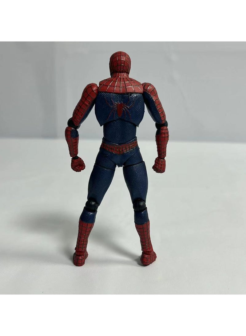 عام موديل صورة سبيدرمان بطرقة بيتر باركر من ياماغوتشي تمت إستعادةه بمهارة، طوله 15 سم. - Image 3