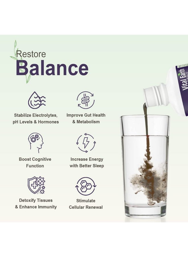 Vital Earth Minerals Vital Earth Super Strength Humic Minerals 70+ Trace Minerals With Naturally Occurring Fulvic Acid Alkalizing Liquid Mineral Supplement For Ionic Detox Digestive Support Energy & Balance 32 Fl Oz  - Image 5