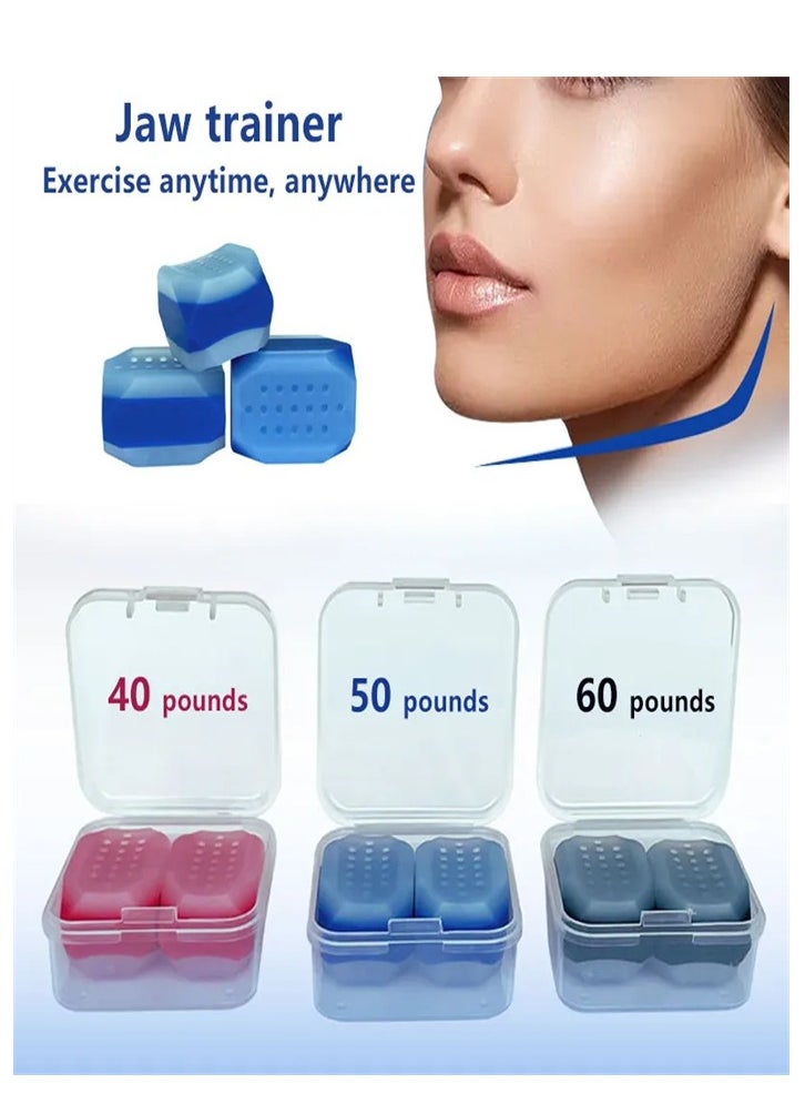 Generic - Exerciser Beginner Jawline Exercise Tool Silicone Jaw Exerciser for Jawline 40/50/60 Lbs Resistance Professional Masseter Muscle Trainer Ideal for Beginners to Advanced Users - Image 1