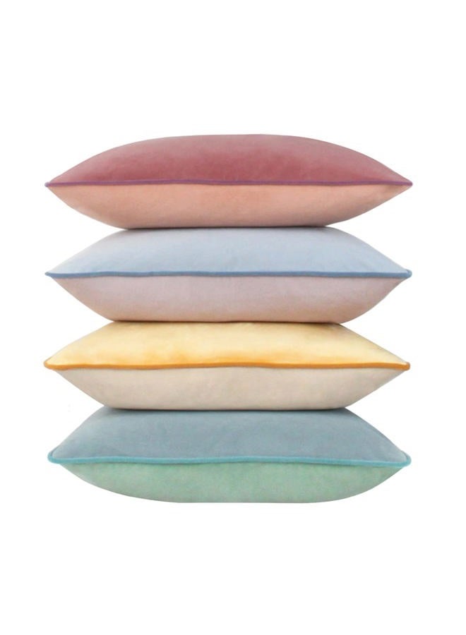 Btyrle Throw Pillow Covers 18x18 Set of 4 Soft Velvet Couch Cushion Covers Modern 8-Colors Designs Pillowcases Decorative Cushion Cases for Sofa Bedroom Home Decor(Morandi Series) - Image 1