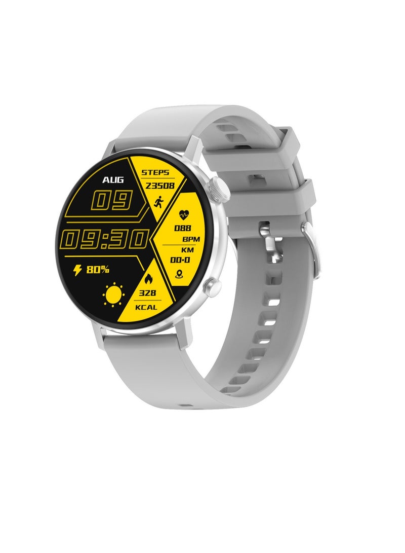 1.45 Inch Amoled HD Smart Watch, Durable Waterproof Bluetooth Call Wrist Watch, Lightweight And Comfortable Sports Watch With Multiple Sports Modes, (1pc, Silver) - Image 1