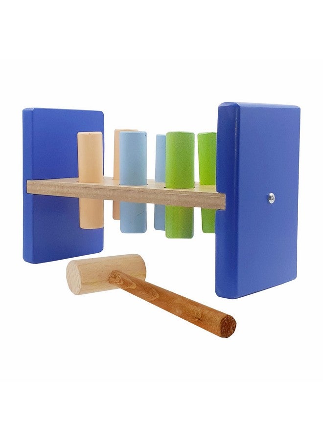 Tantrums Cobbler Bench 6 Pegs with Hammer to Build Hand Eye Concentration Motor Skills Cause and Effect (Multicolor Pieces) - Kids - Image 1