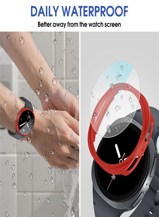 Tiorecime 8+4 Pack Case for Samsung Galaxy Watch 8 40mm with Tempered Glass Screen Protector, Waterproof Anti-Fog Screen Protector Shockproof Hard PC Cover Compatible with Galaxy Watch 8 40mm - Image 5