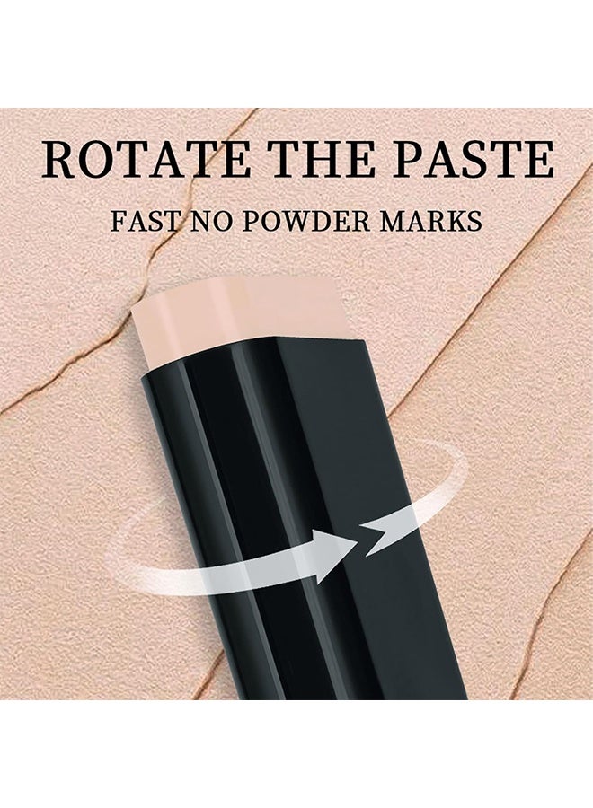 OCHEAL Concealer Foundation Stick, 2 In 1 Dual-Ended Long-Lasting Concealer Foundation Stick With Brush, Long-wear Lightweight Brighten Stick, Blemish Contouring, Face Concealer Beauty Makeup, 01#IVORY TINT - Image 5