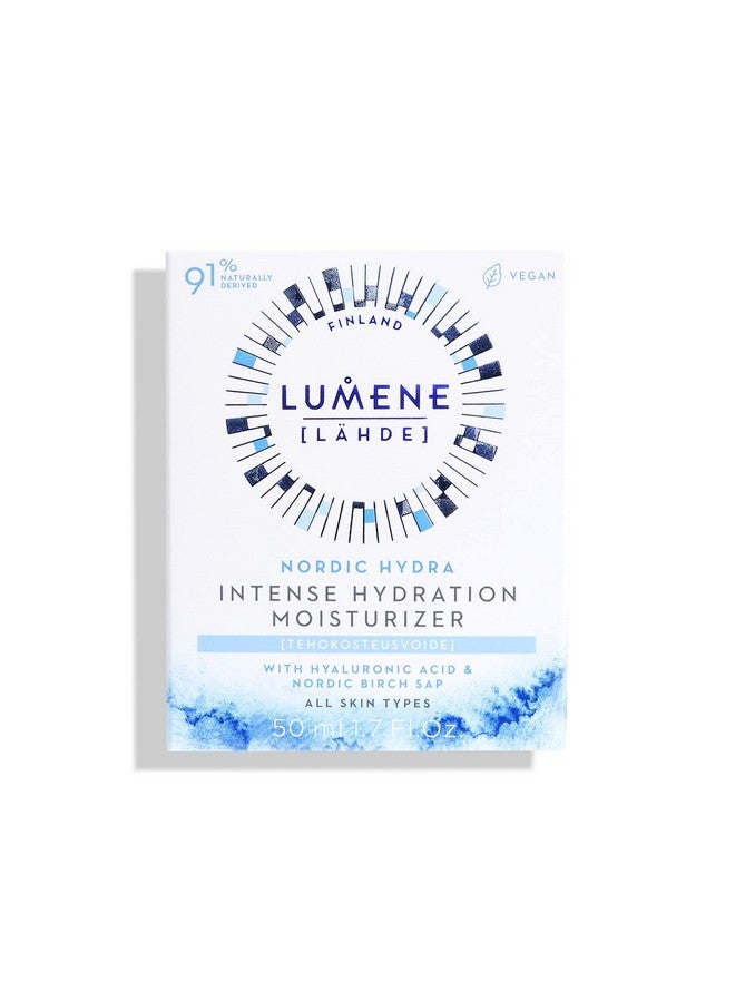 Lumene Umene Nordic Hydra Intense Hydration 24H Face Moisturizer Lightweight Face Cream + Dry Skin Hydrating Moisturizer Organic Nordic Birch Sap Arctic Spring Water & Plumping Hyaluronic Acid (1.7Oz) - Image 3
