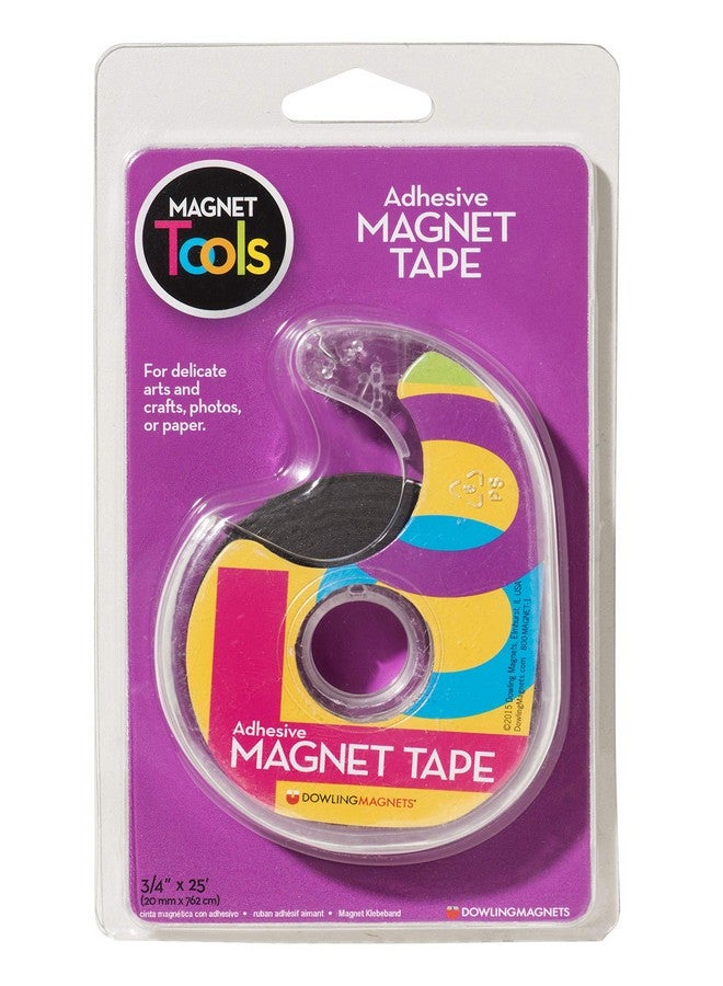 Dowling Magnets Adhesive Magnet Tape (1 Roll .75 Inch Wide X 25 Feet Long) In Dispenser Extra Thin Black Dark Gray  - Image 2