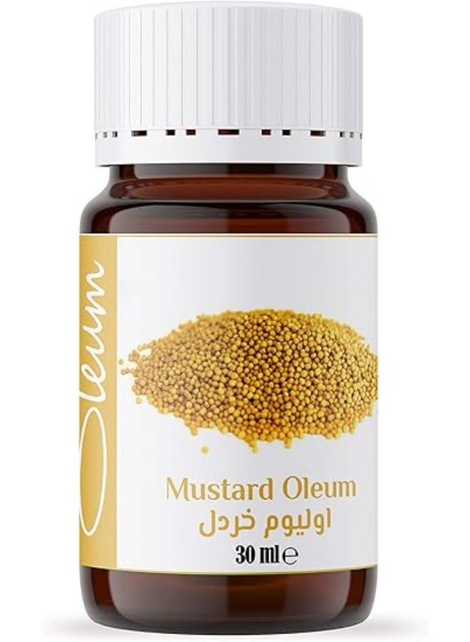 Oleum Mustard Oil - 30 ml - 100% Pure and Natural - Ultimate Hair Growth Stimulator and Scalp Treatment - Powerful Traditional Care.