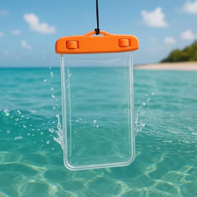 Fitto Universal Waterproof Phone Dry Bag Case  Swimming Underwater Mobile Phone Holder Cover IPX8 Aqua Protection for Smartphones  AccessoriesAssorted - Image 2