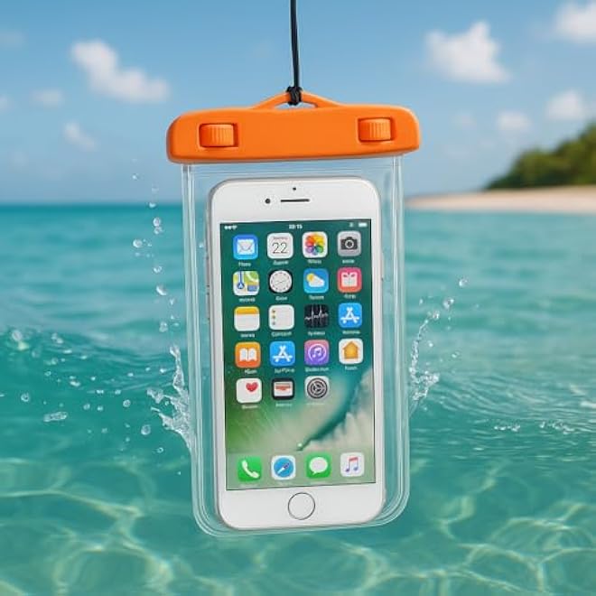 Fitto Universal Waterproof Phone Dry Bag Case  Swimming Underwater Mobile Phone Holder Cover IPX8 Aqua Protection for Smartphones  AccessoriesAssorted - Image 3