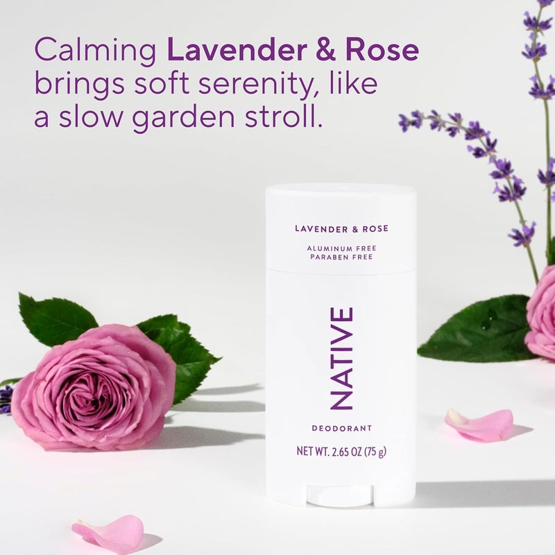 native Deodorant - Natural Deodorant - Vegan, Gluten Free, Cruelty Free - Free of Aluminum, Parabens & Sulfates - Born in the USA - Lavender & Rose… - Image 4