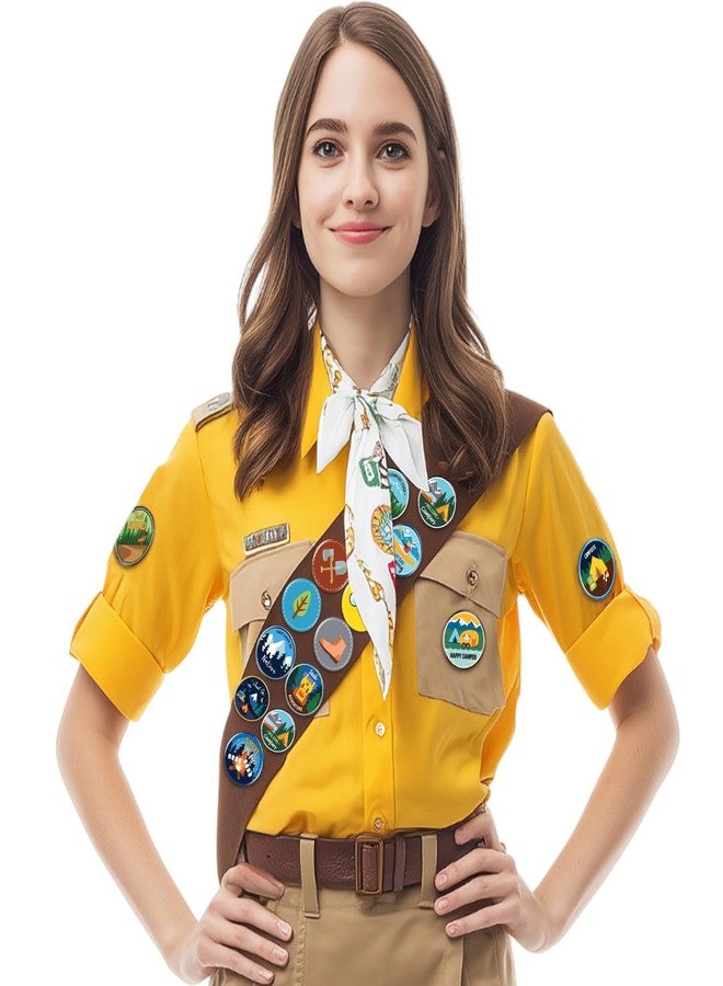 Eaasty 120 Pcs Scout Camping Pins Bulk Outdoor Nature Camp Badges Pins Halloween DIY Costume Accessories for Camping Party Favors Classroom Home Decoration - Image 3