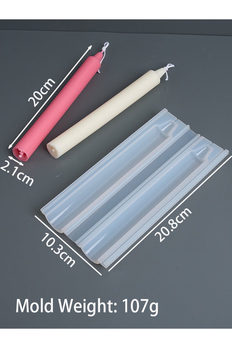 large S/M/L Size Long Rod Silicone Candle Mold DIY Simple Style Aromatic Wax Stick Taper Candle Mold