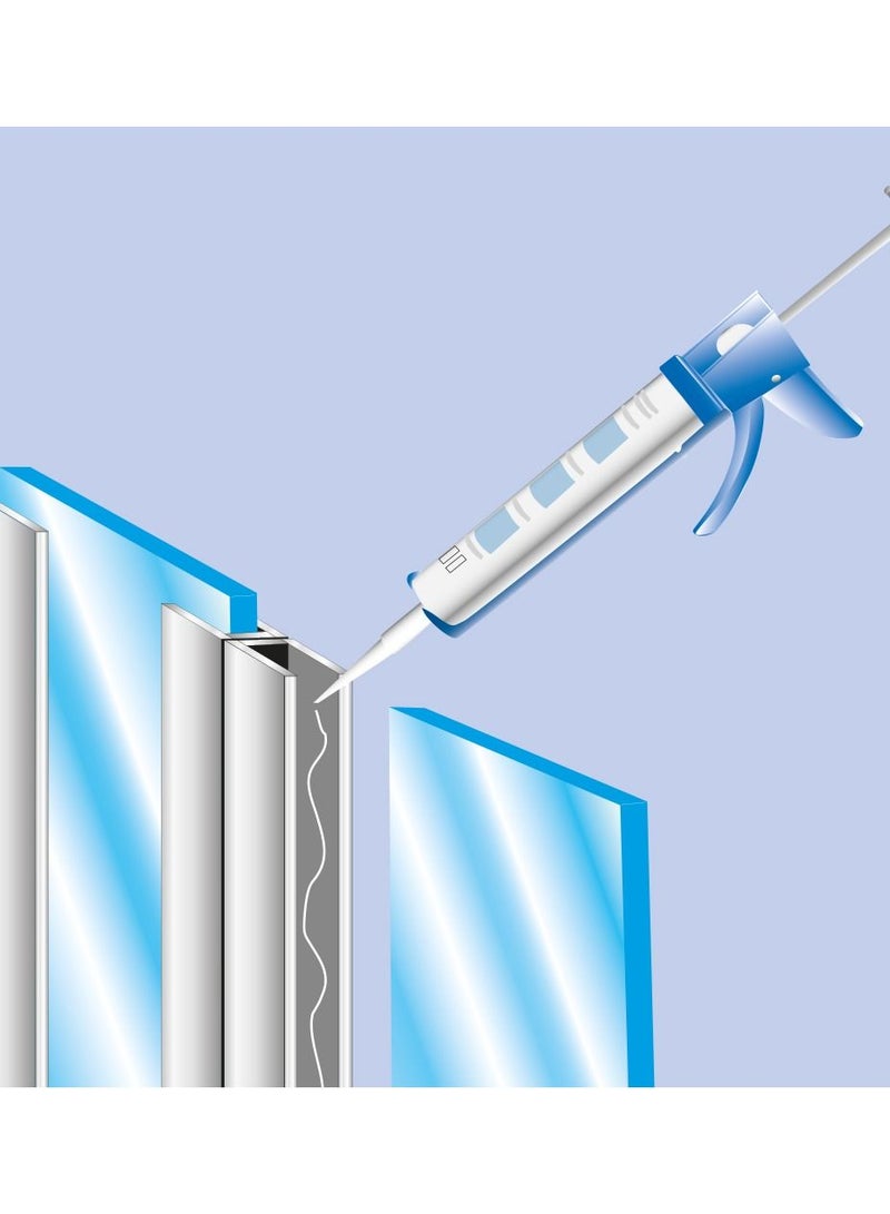 WEICON Silicone N 310ml Transparent Neutral crosslinked universal adhesive - Image 3