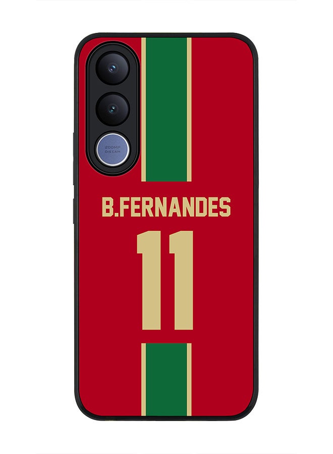 Stylizedd For vivo V70 FE Case,Slim fit Camera Protection, Shockproof Thin Phone cover  - Football  Portugal, B.Fernandes - Image 1