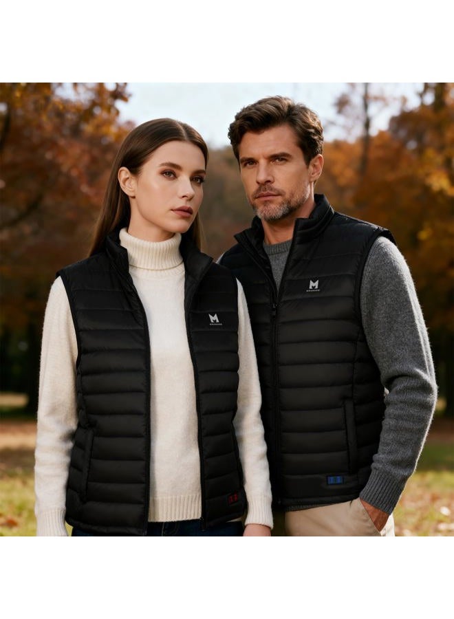 MRAWARM Heated Vest, Lightweight Electric Heated Vest for Men Women 6 Heating Zone 3 Temperature Heating Vest - Image 3