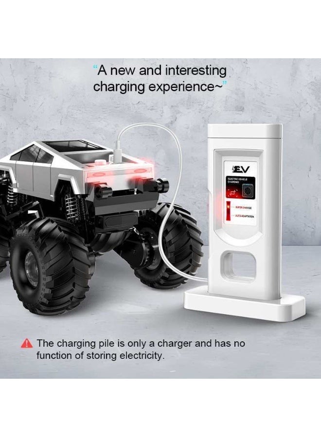 فيشينجدا شاحنة مونستر تعمل بالتحكم عن بعد مع قاعدة شحن، سيارة RC برمائية 4WD بمقياس 1:18 – تدور 360 درجة وتقف بنقرة واحدة، لعبة مقاومة للماء تعمل على الطرق الوعرة بتردد 2.4 جيجاهرتز للأطفال الصبيان هدية عيد ميلاد للأعمار 6+ - Image 5