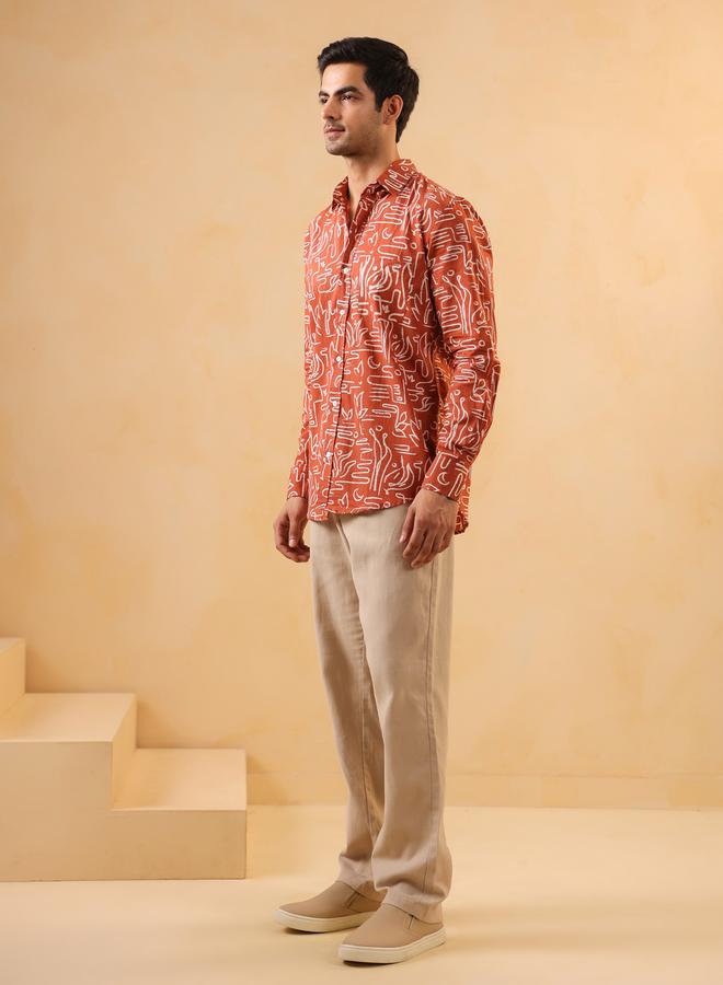 TRULOOM Men Regular Fit Cotton Shirt - Image 4