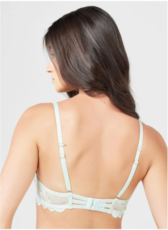 La Senza Lace Detail Plunge Neck Bra