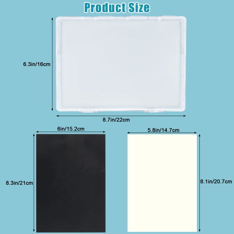 Garpernics Stay Wet Palette for Acrylic Painting Garpernics Wet Palette Tray with Sponges and 100 Papers for Acrylic Paints, Keep Paint Wet and Fresh for Miniatures - Image 5