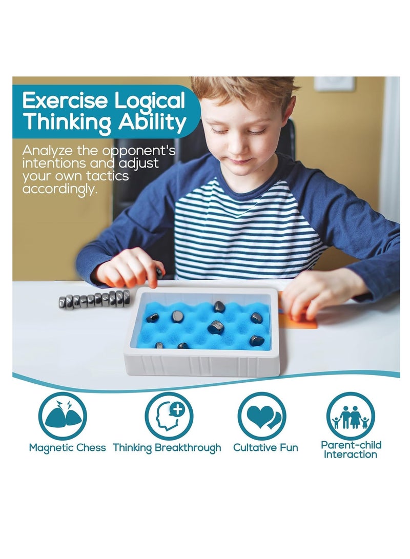 Magnetic Chess Board Game with Pebbles for Kids, Adults and Family Table Top by Toys Egypt - Image 3