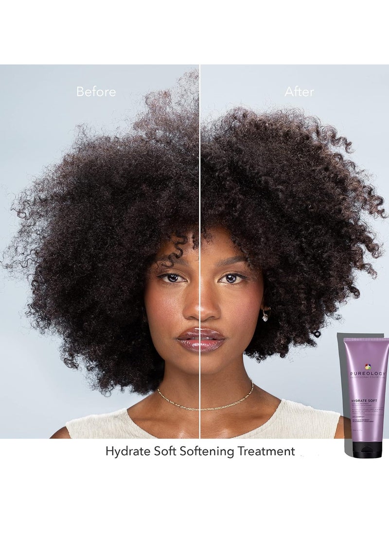 PUREOLOGY Pureology Hydrate Soft Softening Treatment For Dry, Color-Treated Hair Nourishing Treatment Adds Softness, Sulfate-Free, Vegan, 6.7 Fl. Oz.  - Image 4