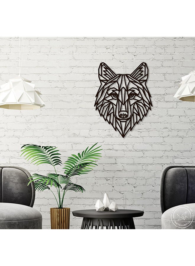 Geometric Wolf Head Wall Art - Image 1