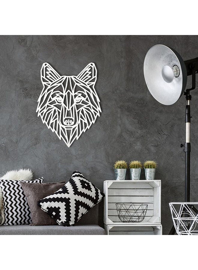 Geometric Wolf Head Wall Art - Image 3