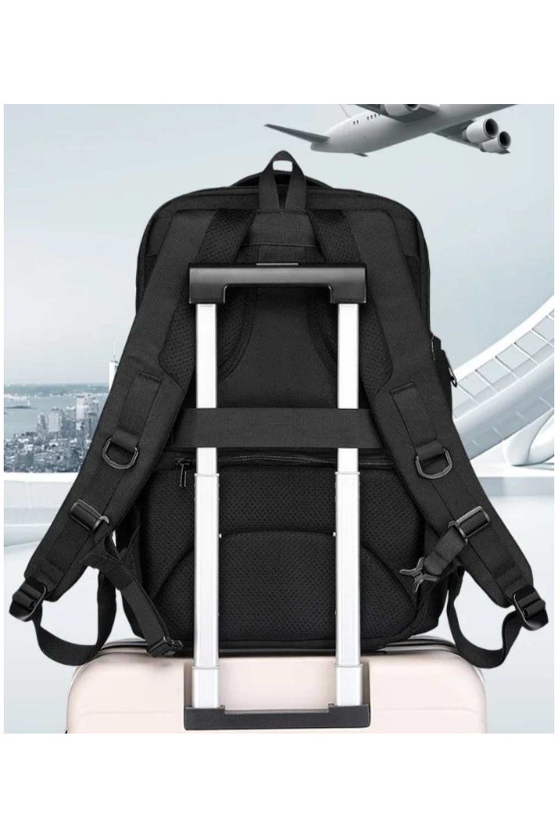 OZUKO 9799 Travel Laptop Backpack – USB Port, Water-Resistant, Grey - Image 4
