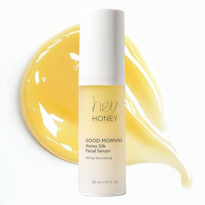 Hey Honey Good Morning Honey Silk Facial Serum | Anti-Aging Vitamin C & Hyaluronic Acid Serum for Radiant Skin Boosts Glow, Smooths Fine Lines, Strengthens Skin Barrier | 1 oz - Image 1