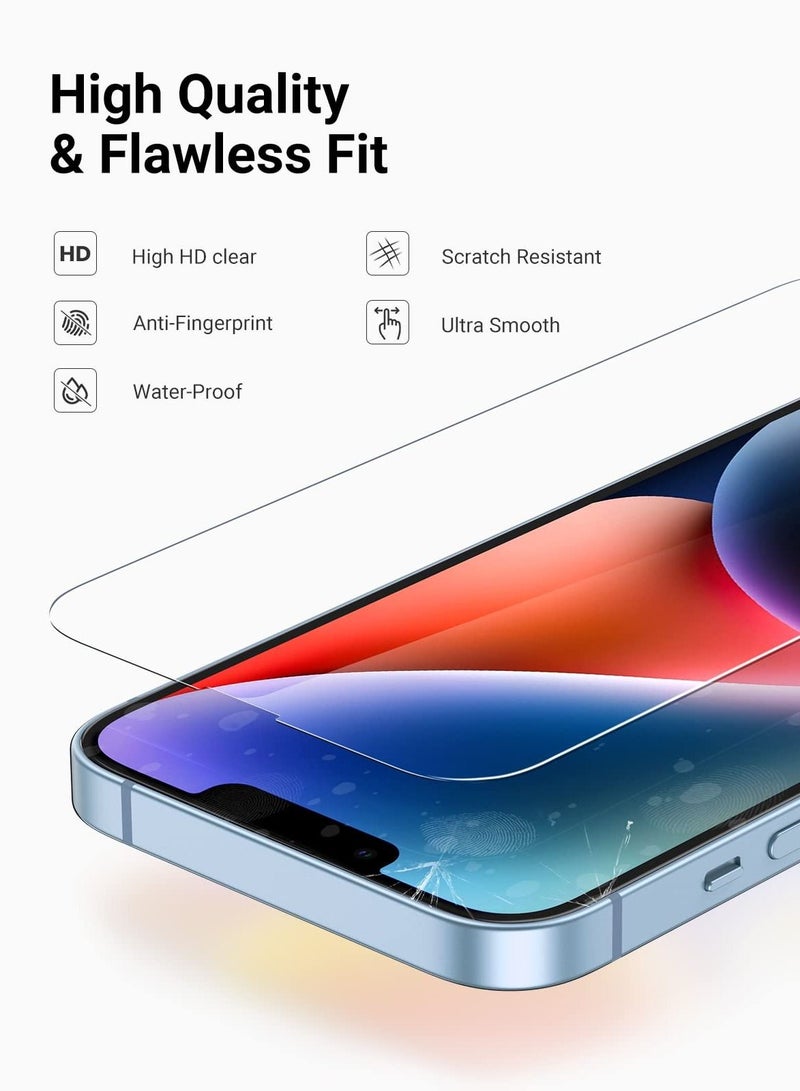 BORTONY Pack of 2 Screen Protector Compatible with 14 Plus/13 Pro Max 6.7" Tempered Glass 9H Hardness [HD Clear] [Anti-Scratch] [Bubble Free] For Apple iPhone 14 Plus/13 Pro Max - Image 2