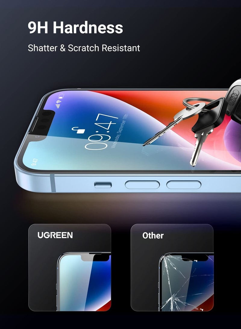BORTONY Pack of 2 Screen Protector Compatible with 14 Plus/13 Pro Max 6.7" Tempered Glass 9H Hardness [HD Clear] [Anti-Scratch] [Bubble Free] For Apple iPhone 14 Plus/13 Pro Max - Image 3