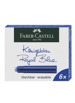 FABER-CASTELL قلم حبر مدرسي مع مجموعة من 6 خراطيش حبر زرقاء  - Image 3