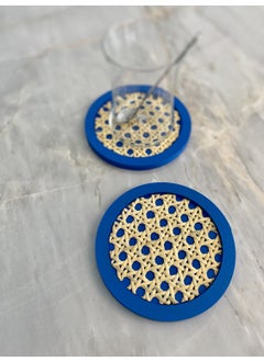 Maison Avf Rattan Hazeran Coaster Alaçatı Blue MA024  - Image 1