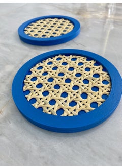 Maison Avf Rattan Hazeran Coaster Alaçatı Blue MA024  - Image 2