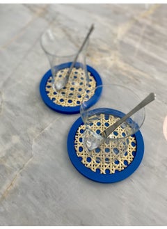 Maison Avf Rattan Hazeran Coaster Alaçatı Blue MA024  - Image 3