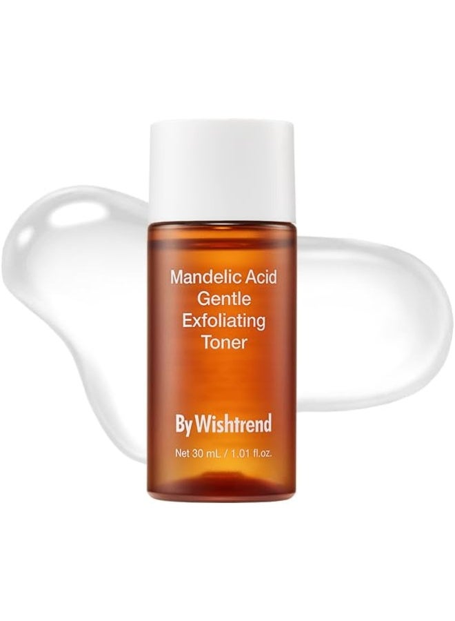 Mandelic Acid Gentle Exfoliating Toner, Gentle Skin Korean exfoliator for face, AHA,BHA, Ideal for Sensitive Skin 1.01 fl. oz