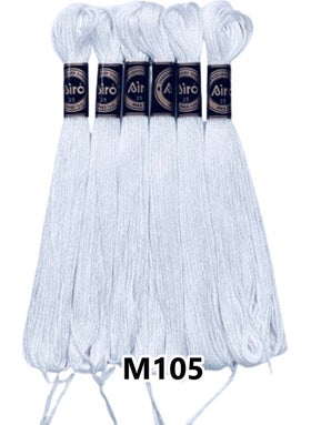 Airo Muline Etamine Cotton Embroidery Thread Thread 6 Piece Set 